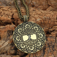 Collar talismán sagrado Yggdrasil Collar talismán sagrado Yggdrasil