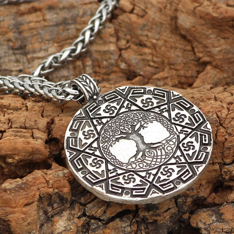 Collar talismán sagrado Yggdrasil Collar talismán sagrado Yggdrasil