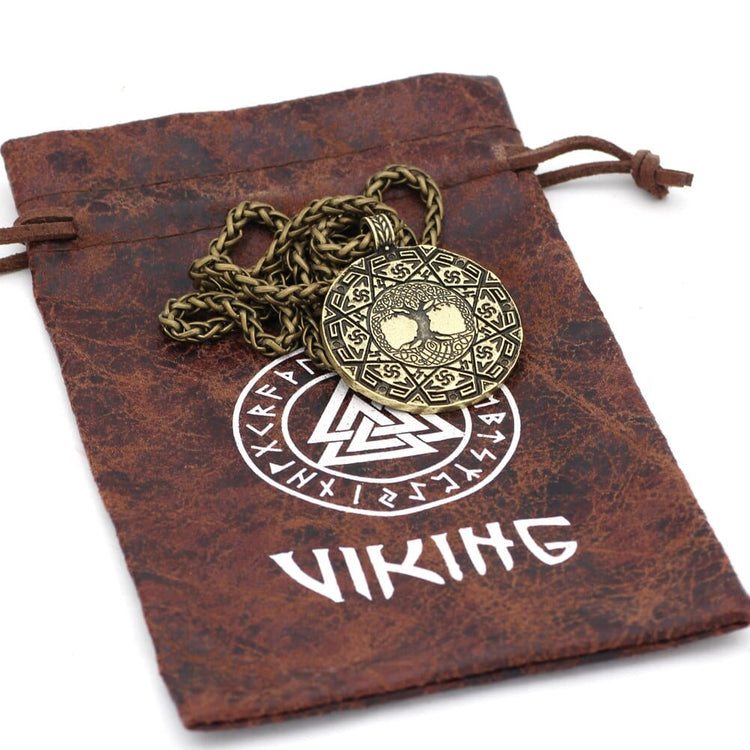 Collar talismán sagrado Yggdrasil Collar talismán sagrado Yggdrasil