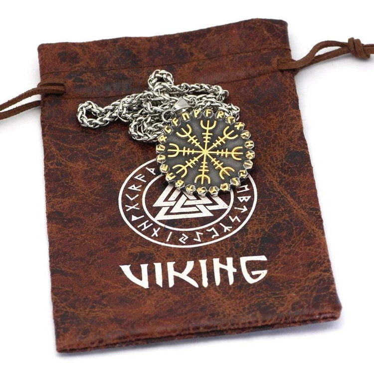 Collar Vegvisir | Acero inoxidable Collar Vegvisir | Acero inoxidable