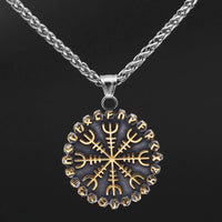 Collar Vegvisir | Acero inoxidable Collar Vegvisir | Acero inoxidable