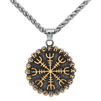Collar Vegvisir | Acero inoxidable Collar Vegvisir | Acero inoxidable