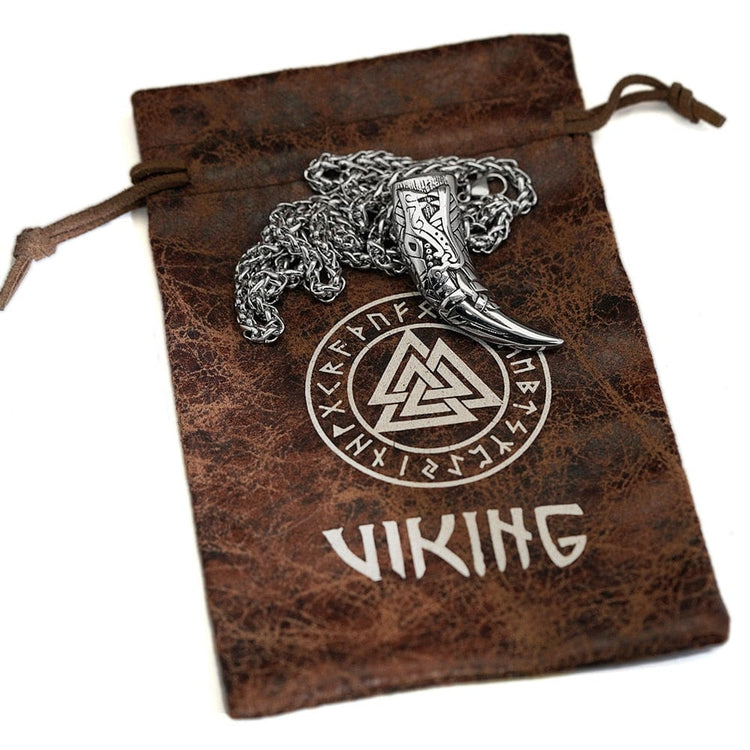 Collar vikingo Diente de Fenrir el lobo gigante Collar vikingo Diente de Fenrir el lobo gigante