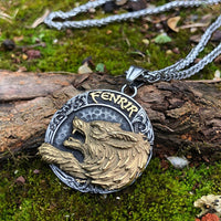 Collar de lobo vikingo Fenrir Collar de lobo vikingo Fenrir