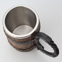 Taza grande de madera vikinga Taza grande de madera vikinga
