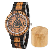 Reloj de madera Valknut - Odin's Hall Reloj de madera Valknut - Odin's Hall