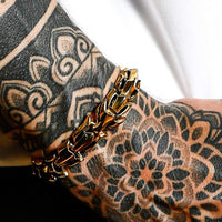 Pulsera \"La ira de Jörmungand\" - versión ORO Pulsera \"La ira de Jörmungand\" - versión ORO