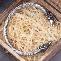 Pulsera de lealtad vikinga - Cuervos de Odín Plata lisa Pulsera de lealtad vikinga - Cuervos de Odín Plata lisa