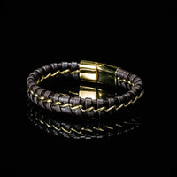 Pulsera vikinga de precisión en cuero trenzado Pulsera vikinga de precisión en cuero trenzado