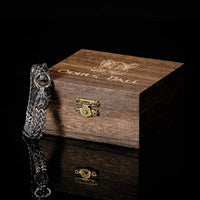 Pulsera de doble cabeza de león Viking - Acero inoxidable Pulsera de doble cabeza de león Viking - Acero inoxidable