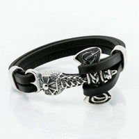 Brazalete vikingo Hacha pesada de cuero Brazalete vikingo Hacha pesada de cuero