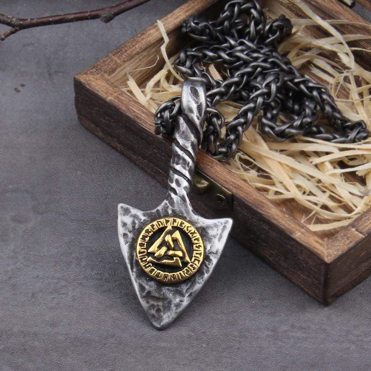 Collar de flechas vikingas - Rune Valknut Collar de flechas vikingas - Rune Valknut