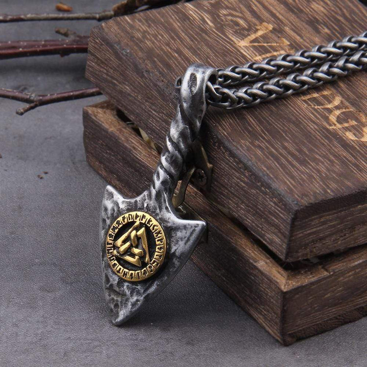 Collar de flechas vikingas - Rune Valknut Collar de flechas vikingas - Rune Valknut