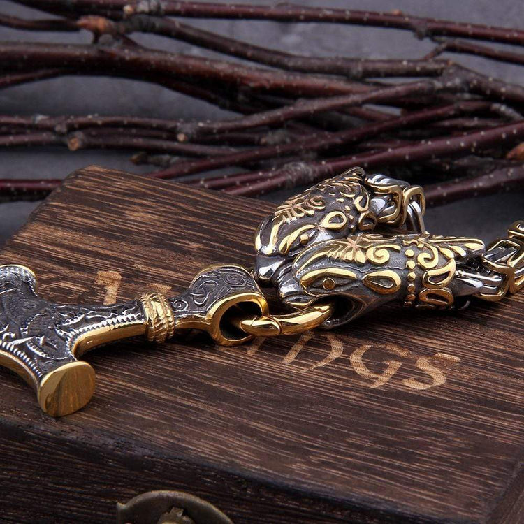 Collar del Rey Vikingo - Símbolo del poder de Thor Collar del Rey Vikingo - Símbolo del poder de Thor