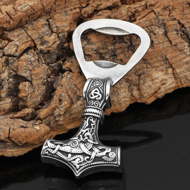 Abridor de botellas Mjolnir - acero inoxidable Abridor de botellas Mjolnir - acero inoxidable