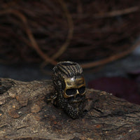 Cuentas de pelo/barbas de calavera - 3 piezas de acero inoxidable Cuentas de pelo/barbas de calavera - 3 piezas de acero inoxidable