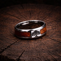 Anillo de Yggdrasil - acero inoxidable