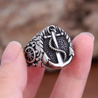 Anillo Vikingo Ancla Drakkar