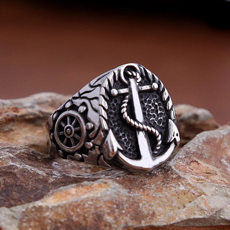 Anillo Vikingo Ancla Drakkar