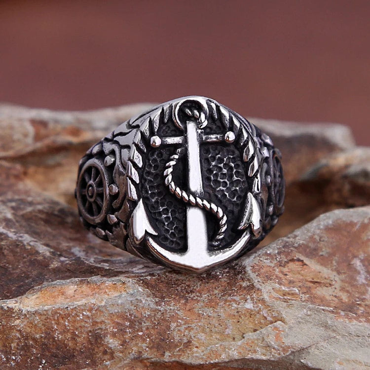 Anillo Vikingo Ancla Drakkar