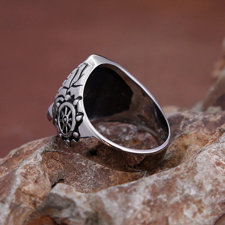 Anillo Vikingo Ancla Drakkar