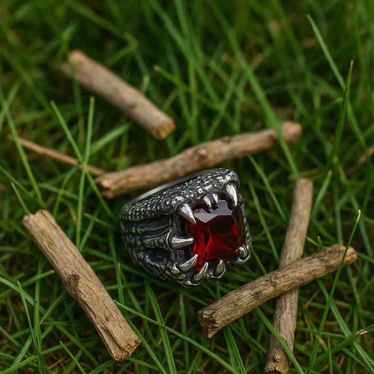 Anillo Vikingo \"Anillo de los Cuatro Fuegos del Dragón