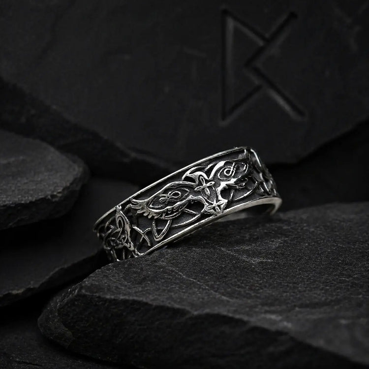Anillo Vikingo \"Anillo de las Alas de Odín\"