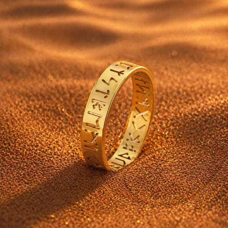 Anillo Vikingo \"Anillo Rúnico de Freya\"