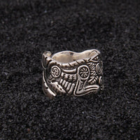 Anillo Vikingo de Plata de Ley 925 - El Duelo de Luna Llena