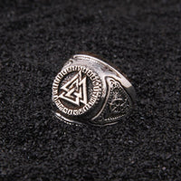 Anillo vikingo de plata de ley 925 - Power of the Valknut