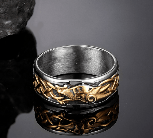 bague Bague Viking - L'Age d'Or de Jörmungandr - Odins Hall