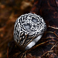 Anillo vikingo del árbol de la vida Yggdrasil