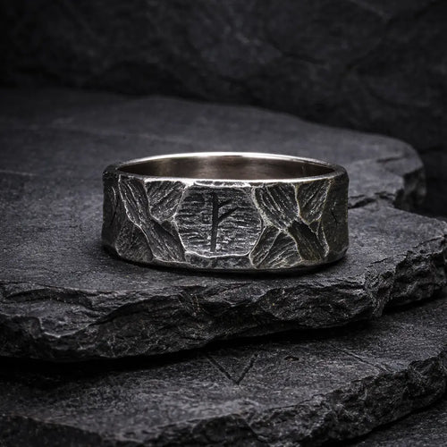 Bague symbolique Bague viking rune "Destinée héroïque" - Odins Hall