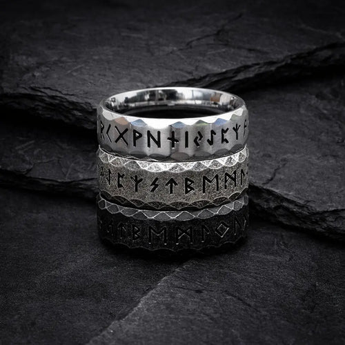 Bague symbolique Bague viking rune "Sagesse du héros" - Odins Hall