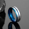 bague Bague Viking - Runes De l'Eternel 7 / Bleu - Odins Hall