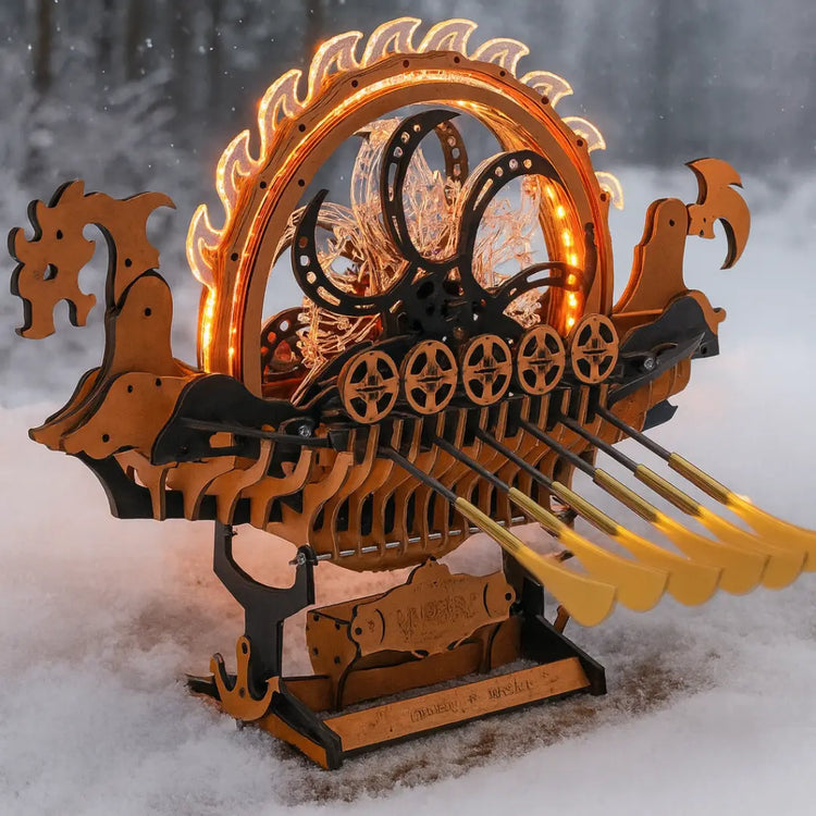 Barco vikingo - Puzzle mecánico