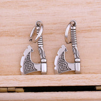 Pendientes hacha Ragnar