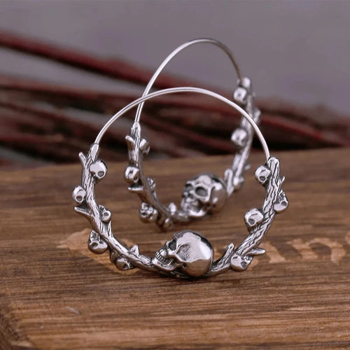 Boucles d'oreilles tête de mort - Odins Hall