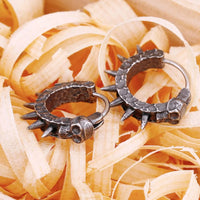 Pendientes de calavera vikinga