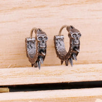 Pendientes de calavera vikinga