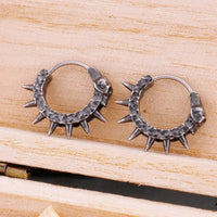 Pendientes de calavera vikinga