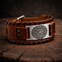 Pulsera de vikingo de cuero