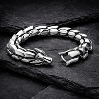 Pulsera de serpiente \"Ira de Jörmungand\" - Plata