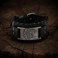 Pulsera de cuero ajustable - Loup Fenrir®
