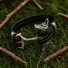 Bracelet viking Bracelet en Cuir du Loup - Odins Hall