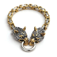 Pulsera Lobo Dorado Gigante - Fenrir