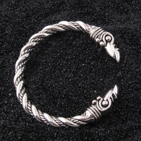 Pulsera Vikinga de Plata de Ley 925 - Odin's Crows