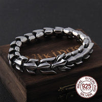 Pulsera Vikingo Plata de Ley 925 - Le Splendide Ouroboros