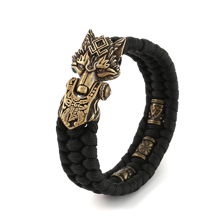 Temible brazalete vikingo Fenrir