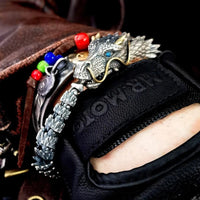 Pulsera cabeza de dragón vikingo